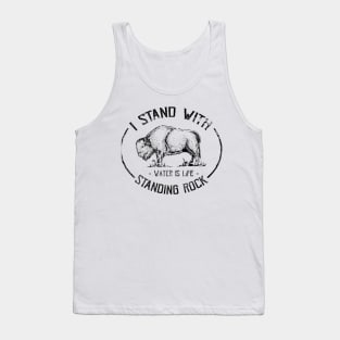 I Stand With Standing Rock Buffalo - No DAPL Protest Tank Top